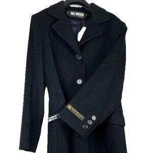 10 QUALITY NWT Vintage $600  💯 Cashmere Maxi Coat Black Dale Dressin Loro Piana